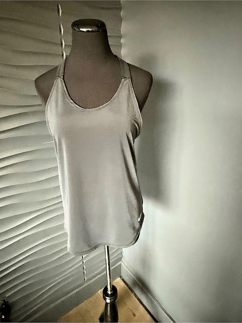 Nike Dri-FIT Just Do It Racerback Tank Top Gray XSmall